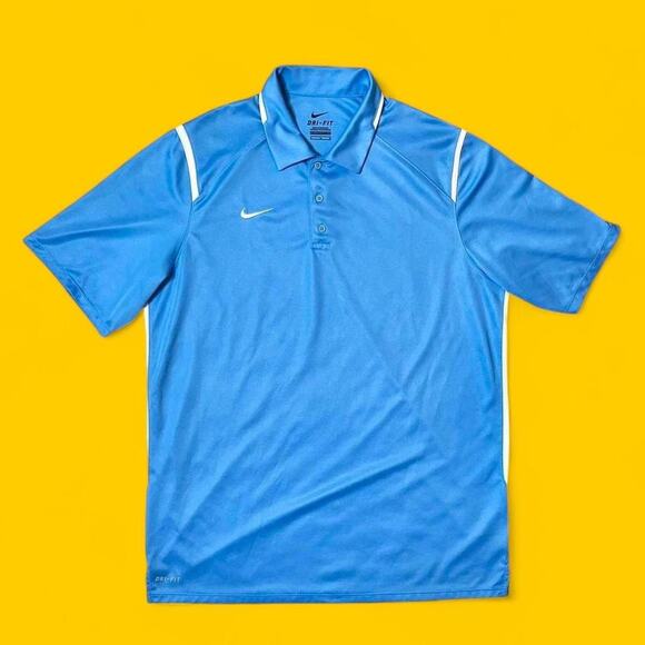 Nike Dri-FIT Performance Polo Shirt – Blue/White – Size M - Picture 1 of 6